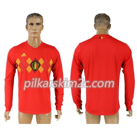Koszulka Belgia Główna Mistrzostwa Świata 2018 - Koszulki Piłkarskie(L/S)
