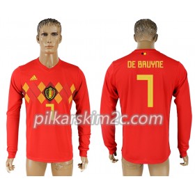 Koszulka Belgia Kevin De Bruyne 7 Główna Mistrzostwa Świata 2018 - Koszulki Piłkarskie(L/S)