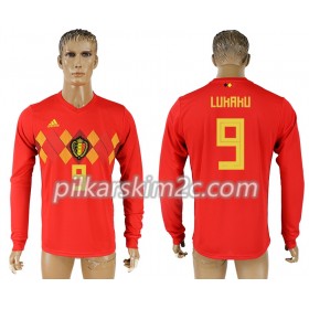 Koszulka Belgia Romelu Lukaku 9 Główna Mistrzostwa Świata 2018 - Koszulki Piłkarskie(L/S)