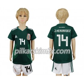 Koszulka Meksyk Javier Hernandez 14 Dziecięca Główna Mistrzostwa Świata 2018 - Koszulki Piłkarskie