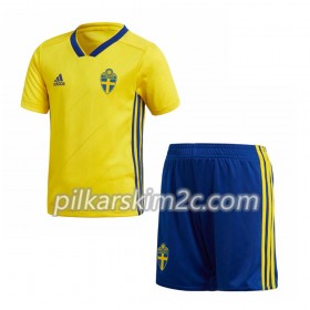 Koszulka Szwecja Dziecięca Główna Mistrzostwa Świata 2018 - Koszulki Piłkarskie