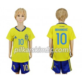 Koszulka Szwecja Zlatan Ibrahimovic 10 Dziecięca Główna Mistrzostwa Świata 2018 - Koszulki Piłkarskie